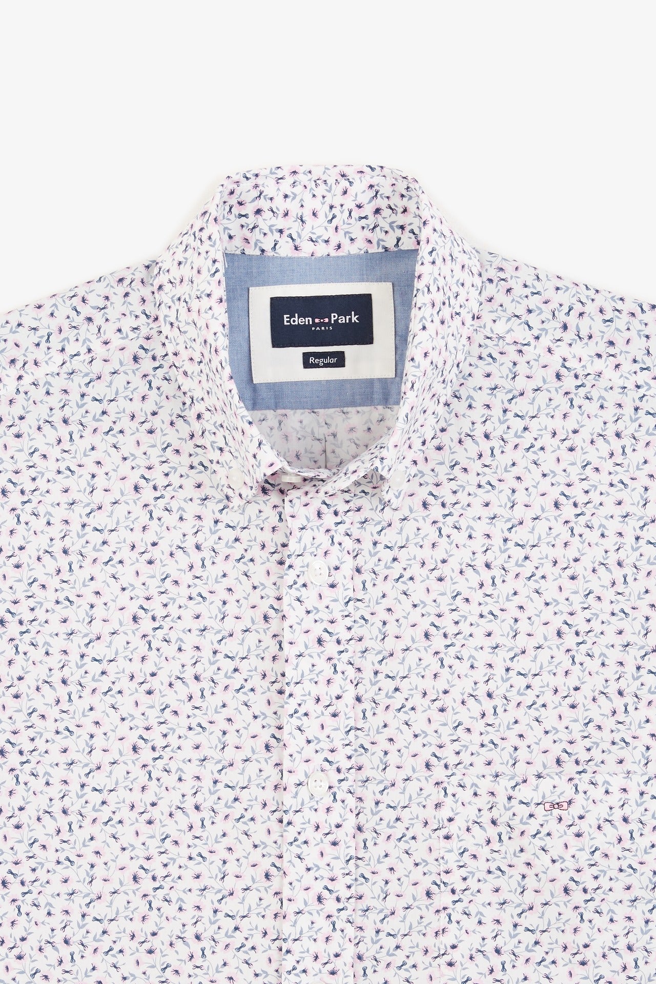 Chemisette blanche imprimée exclusif fleurs