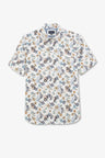 White shirt with exclusive floral print