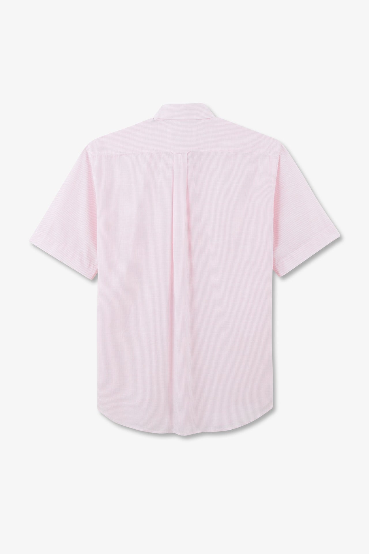 Pink striped shirt in cotton dobby