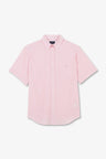 Chemisette rose en coton dobby