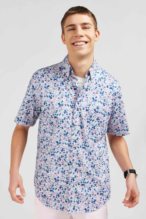 White blouse with flower print - Image 3