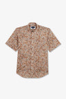 Brown shirt with flower print