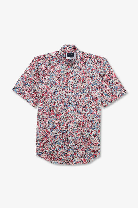 Pink shirt with flower print - Image 2
