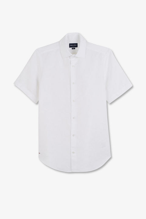 White shirt with exclusive floral details - Image 2