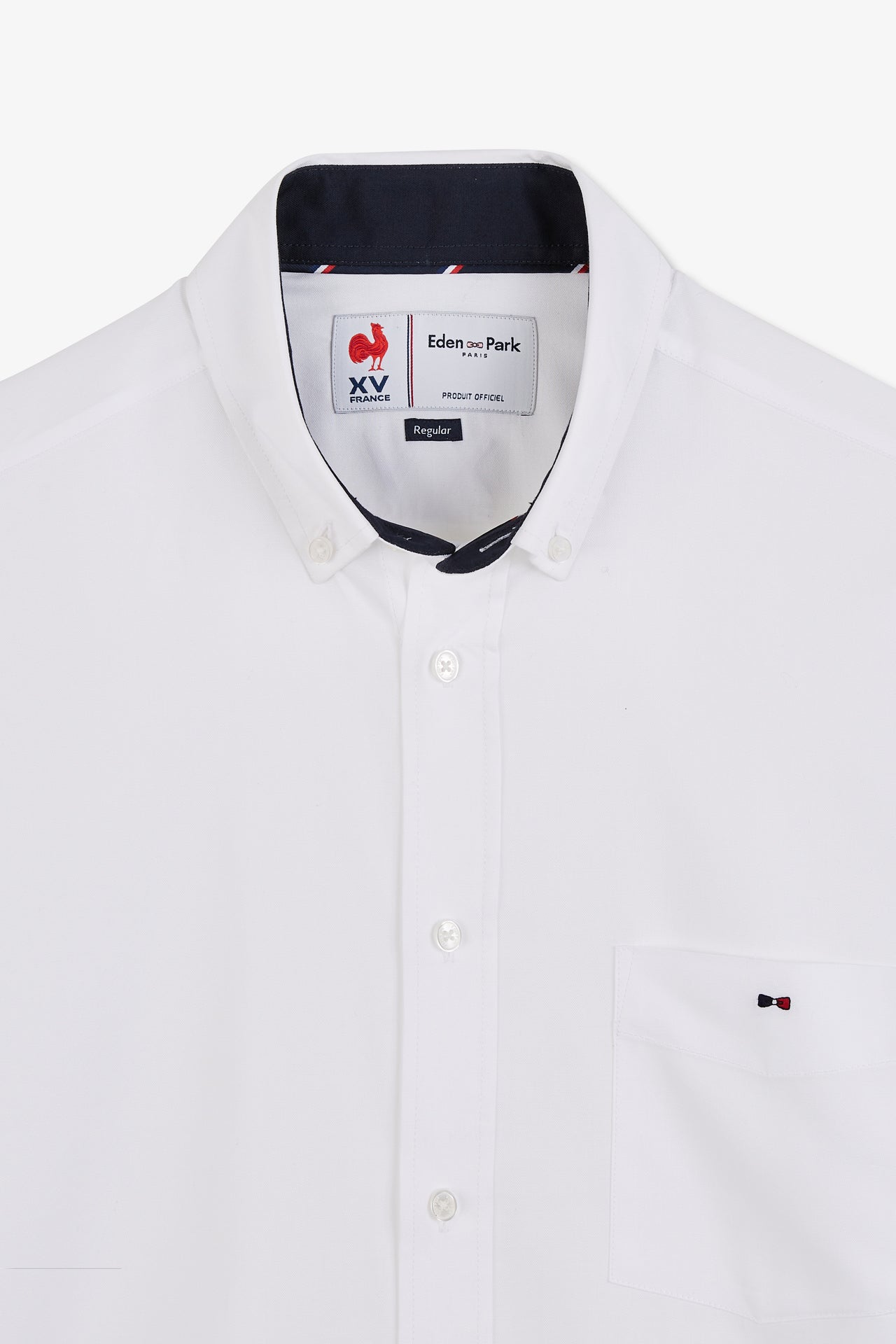 Chemisette blanche brodée XV de France