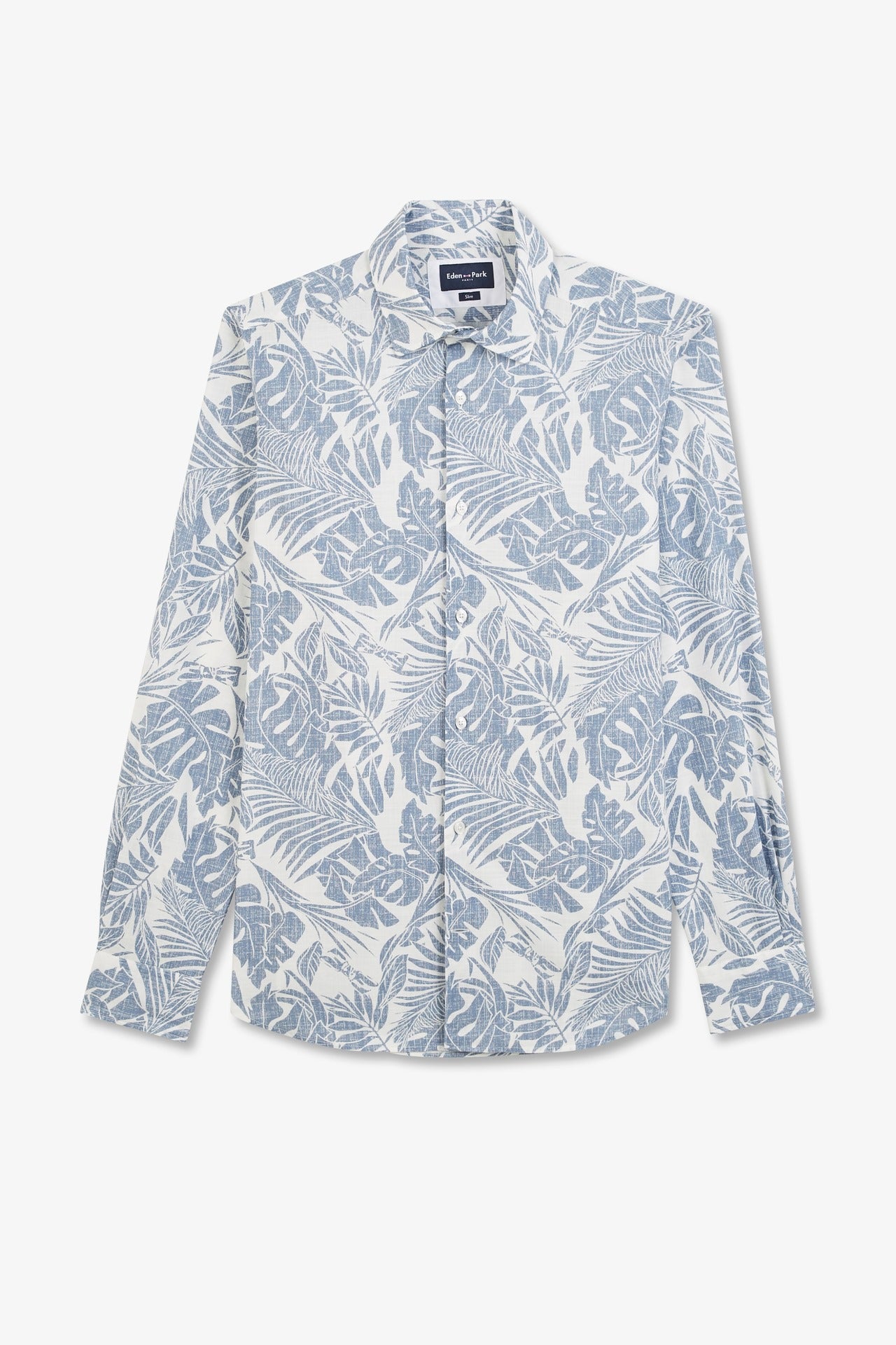 Chemise à imprimé feuilles exclusif