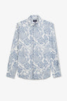 Chemise à imprimé feuilles exclusif