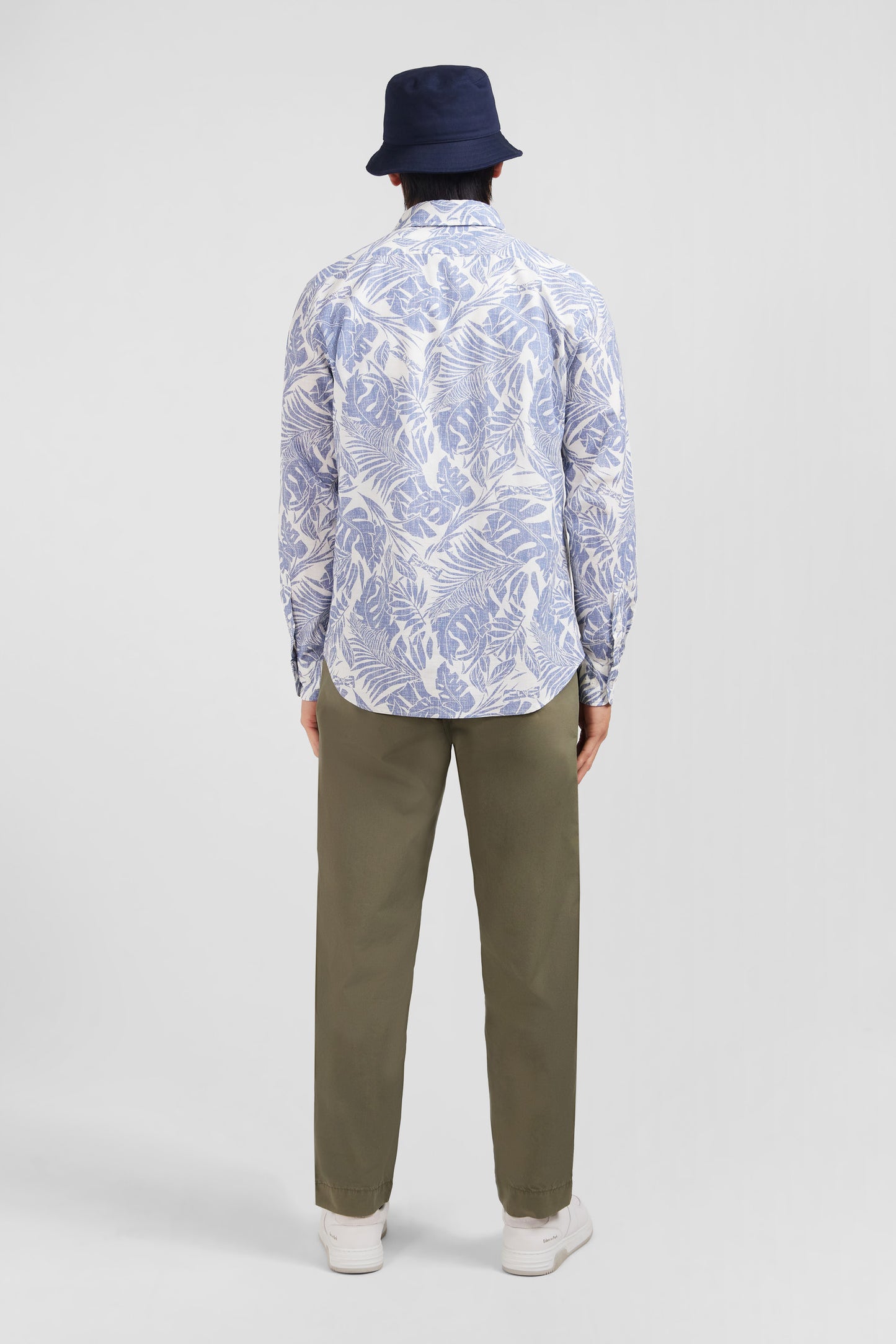 Chemise à imprimé feuilles exclusif