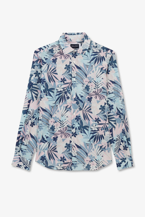 Chemise en voile de coton à motif tropical - Image 2
