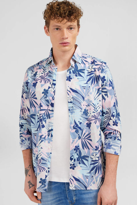 Chemise en voile de coton à motif tropical - Image 3