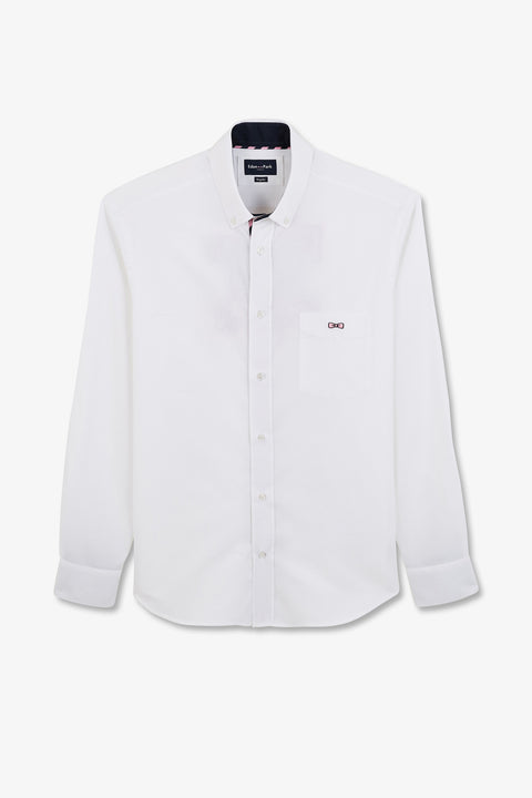 Chemise blanche à broderie Eden Park - Image 2