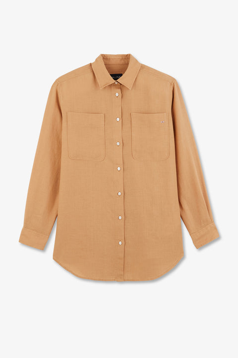 Chemisier beige uni - Image 2