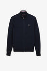 Navy blue zip cardigan