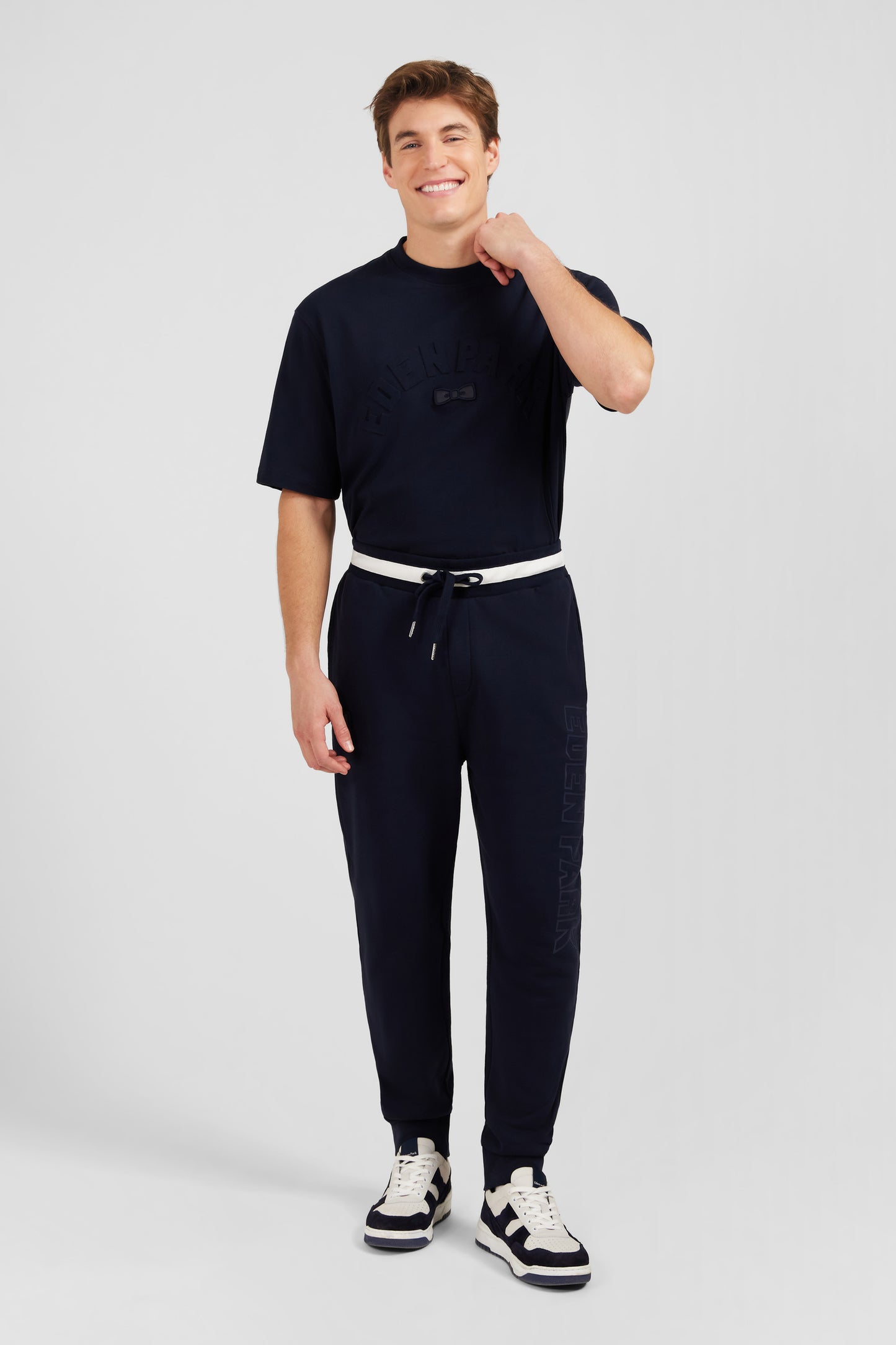 Navy blue jogging bottoms