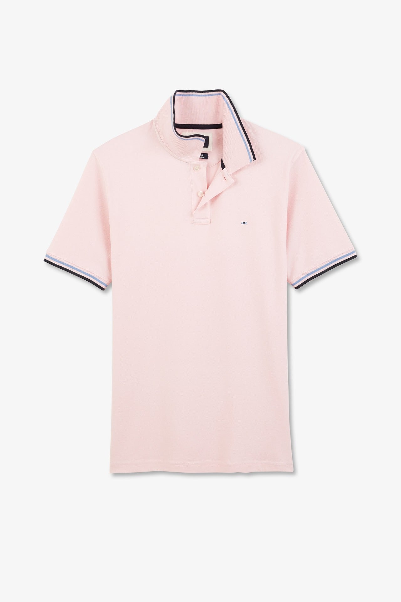 Polo rose en coton Pima