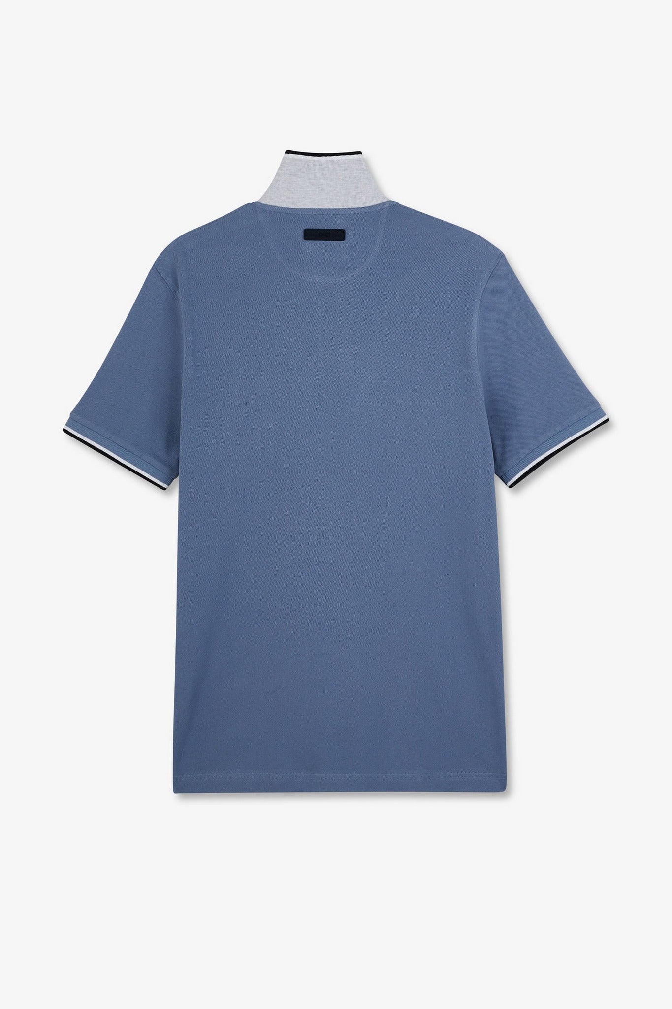 Polo bleu clair manches courtes uni