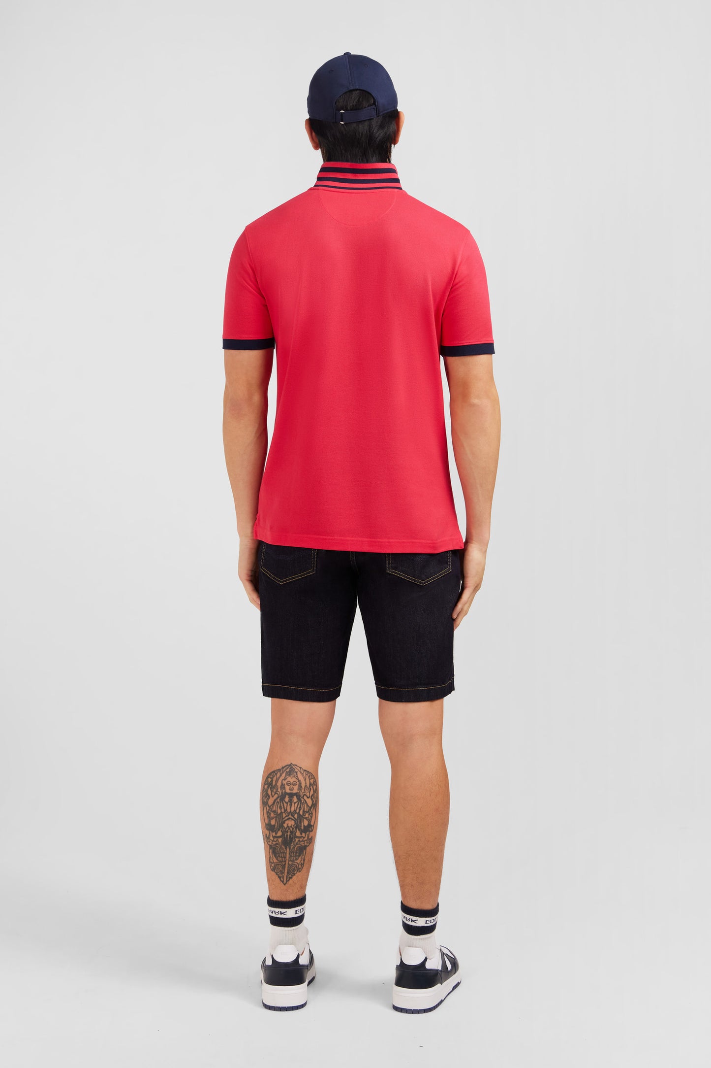 Polo rouge manches courtes