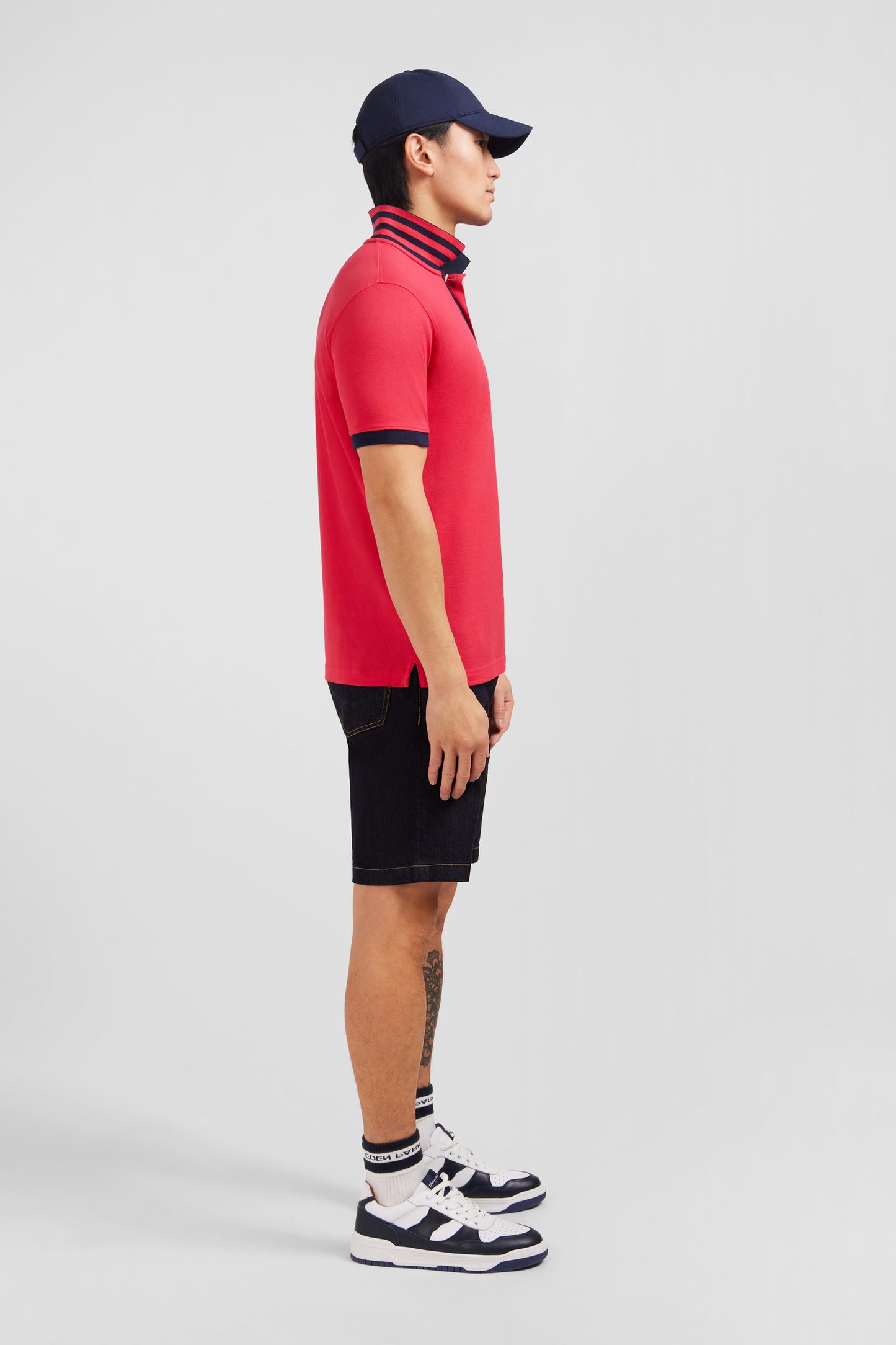 Polo rouge manches courtes