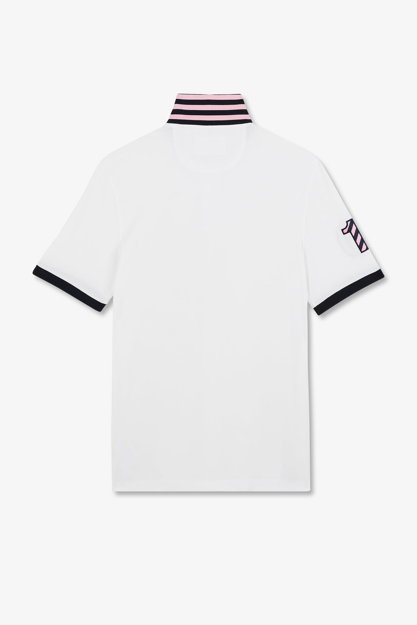 Polo blanc à manches courtes numéro 10