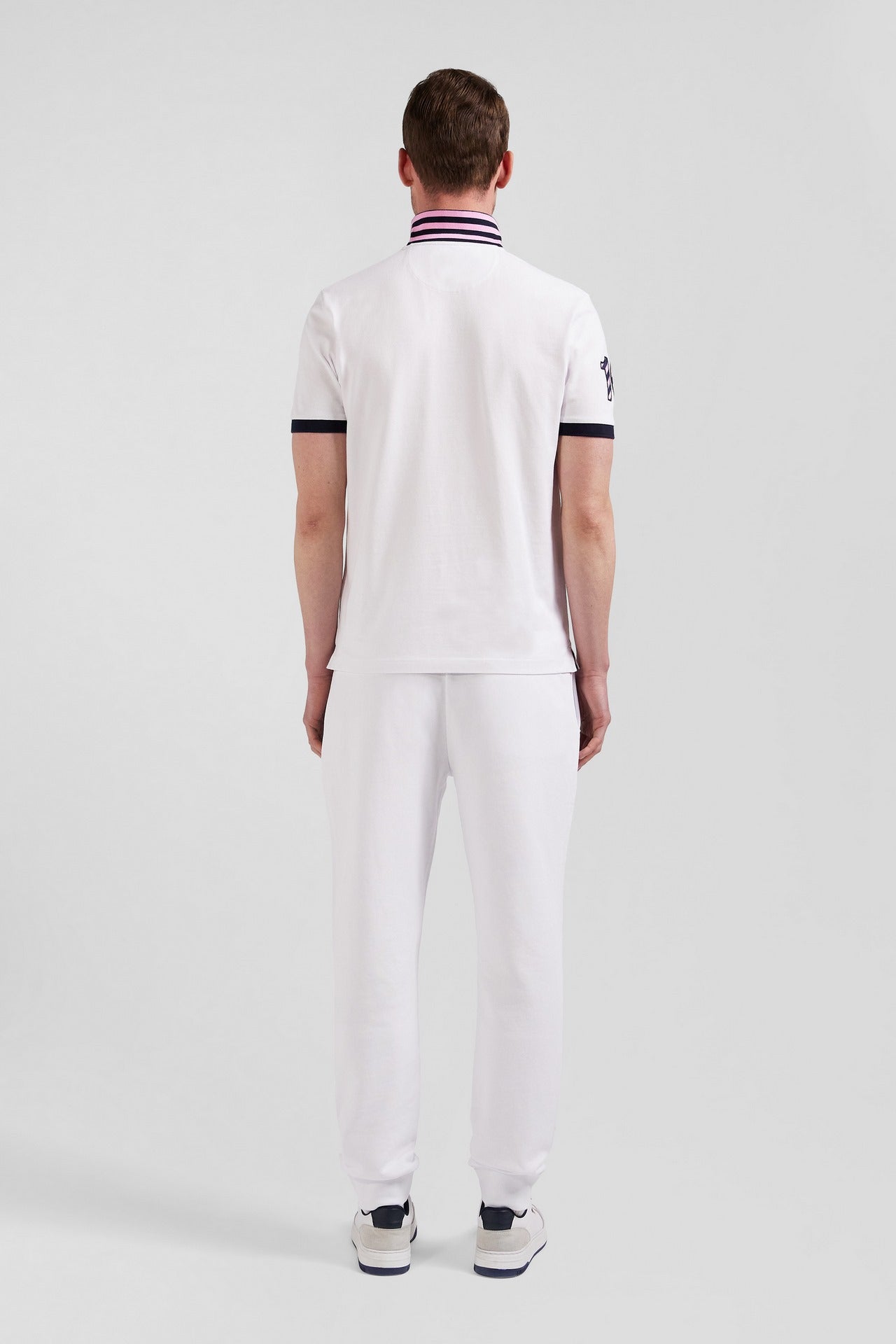 Polo blanc à manches courtes numéro 10