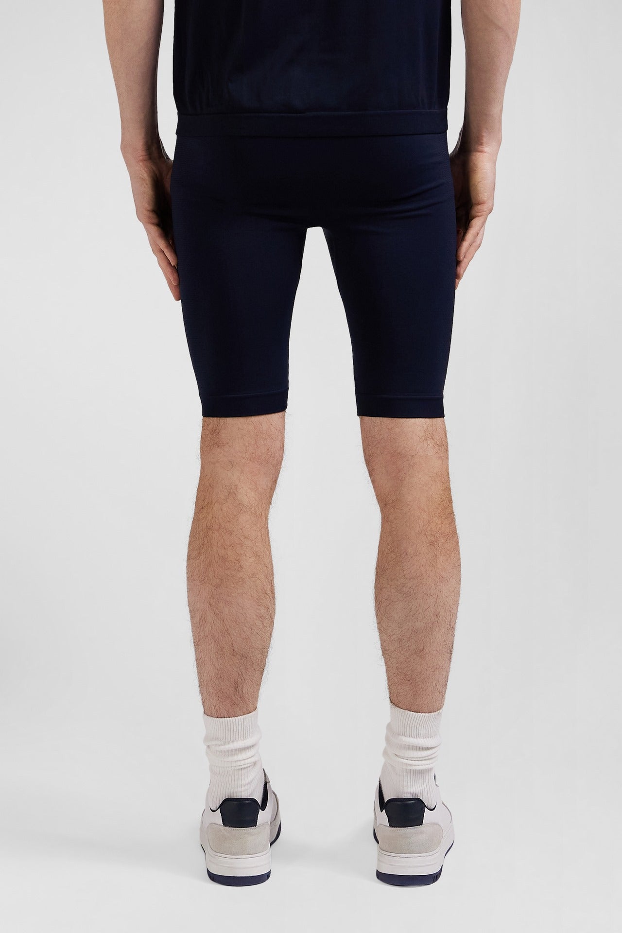 Cycliste de sport stretch bleu marine