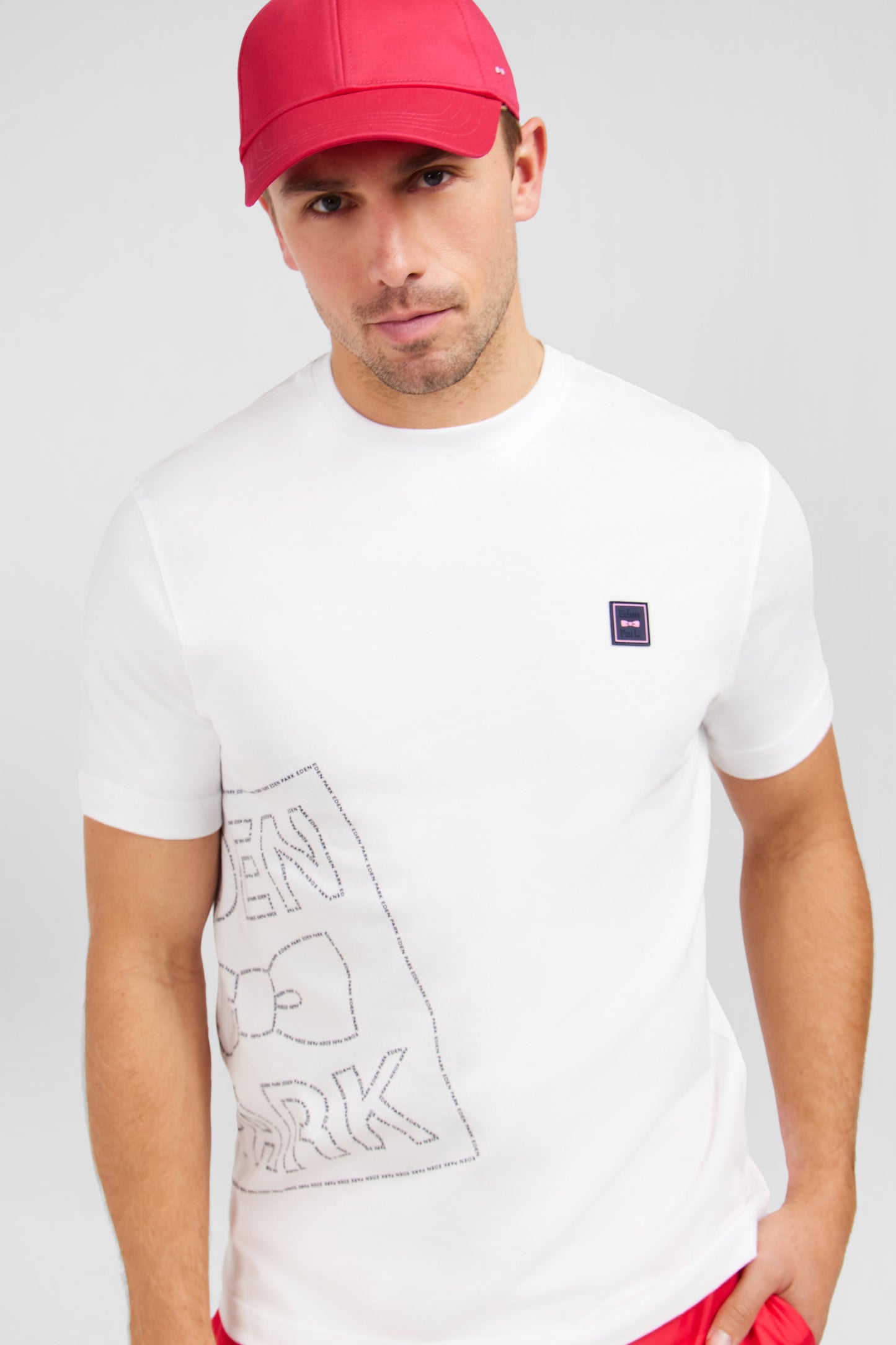 T-shirt blanc imprimé Eden Park