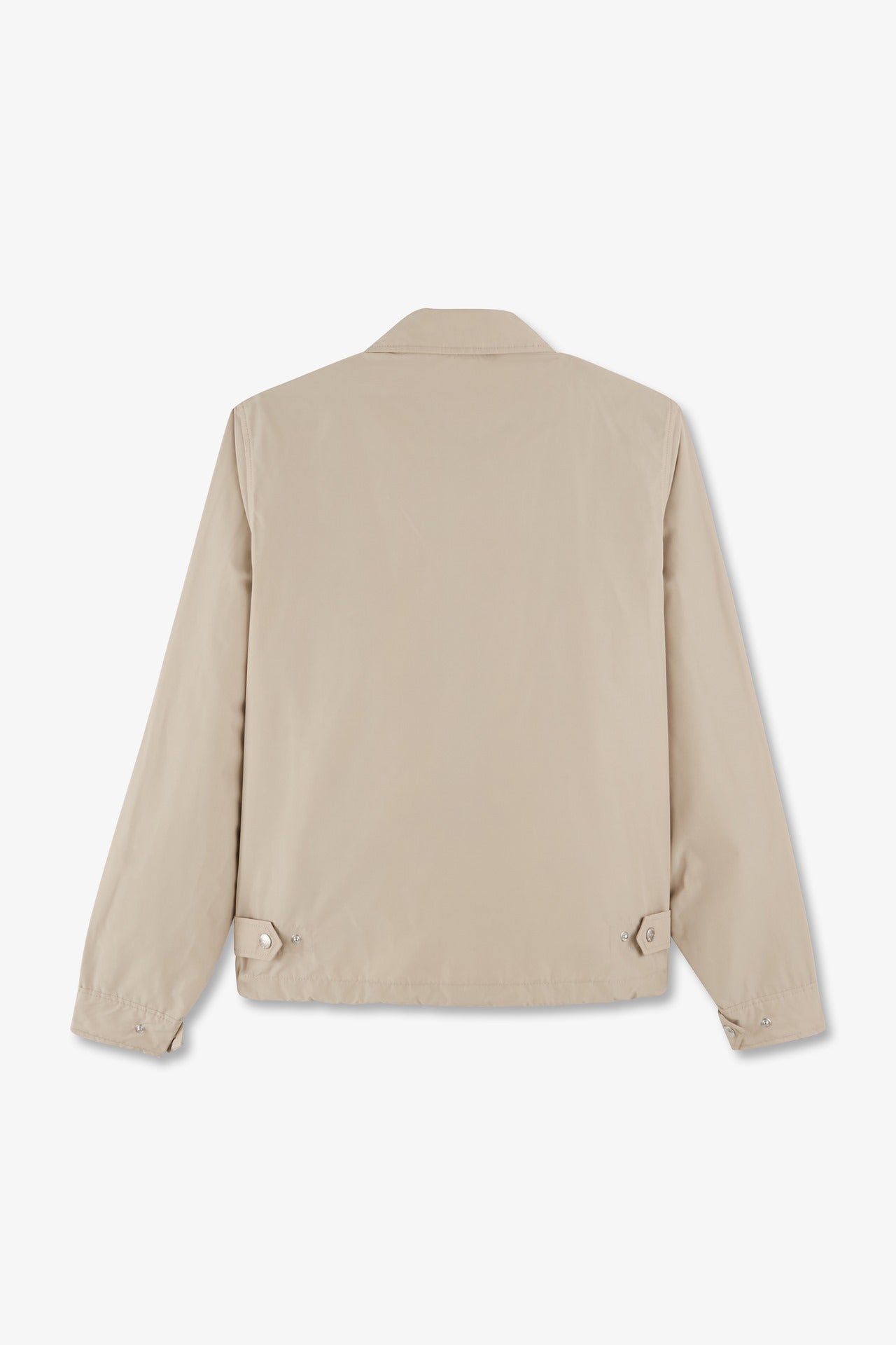 Beige zipped jacket with classic collar