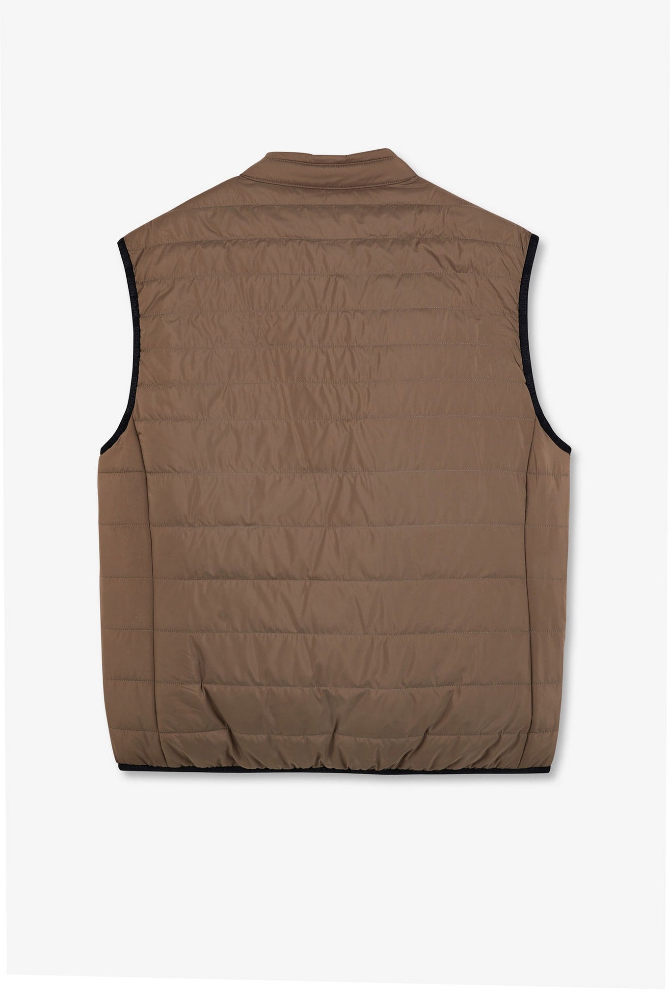 Doudoune beige sans manches