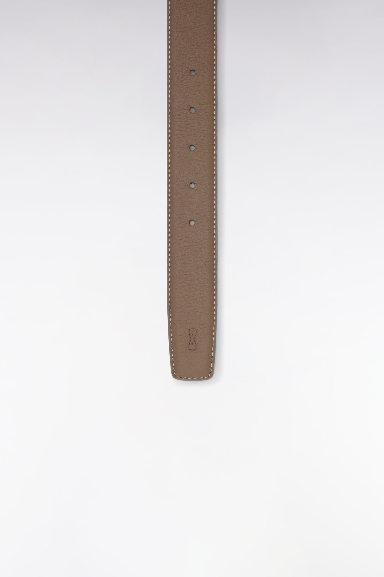 Ceinture élastique en caoutchouc uni beige