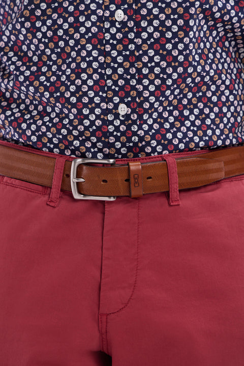 Brown leather belt - Image 2