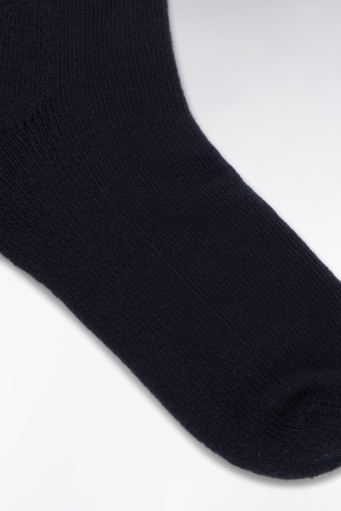 Chaussettes de rugby montantes cerclées roses et marine - Image 3