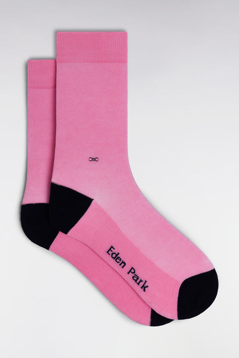 Chaussettes en coton stretch mélangé roses - Image 1