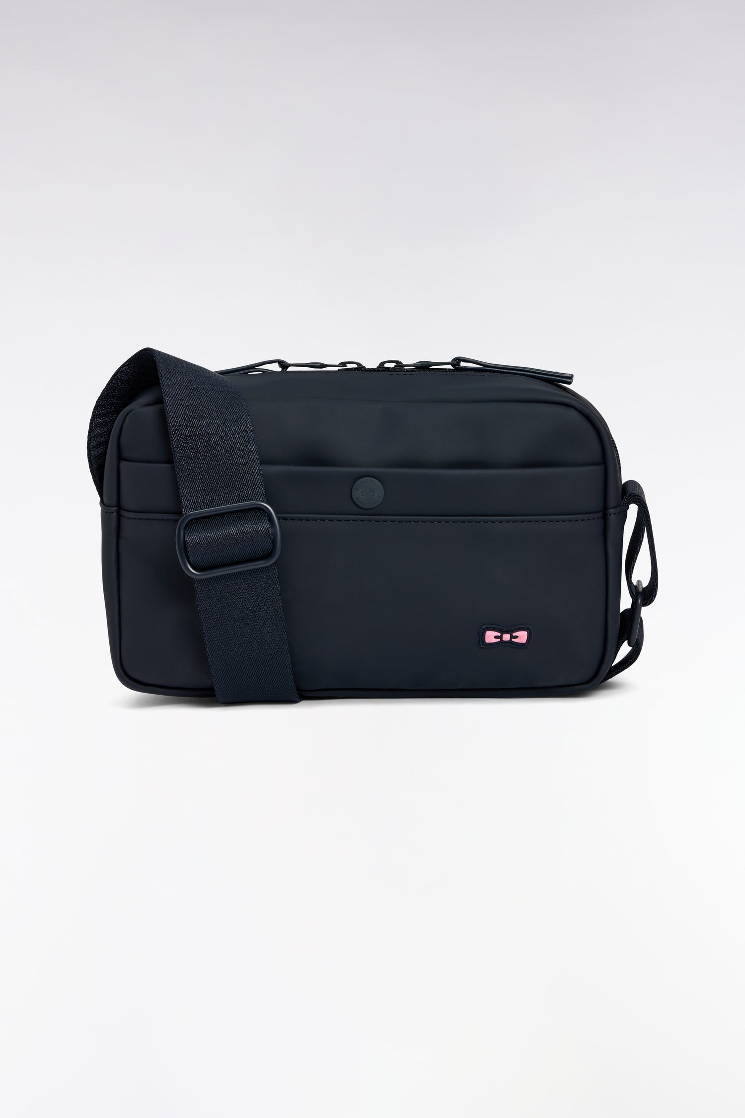 Camera bag en gomme uni noir