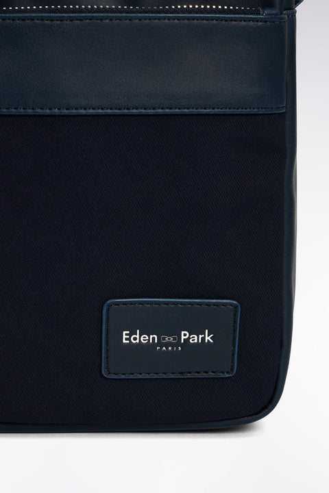 Sac besace en toile bleu marine - Image 3