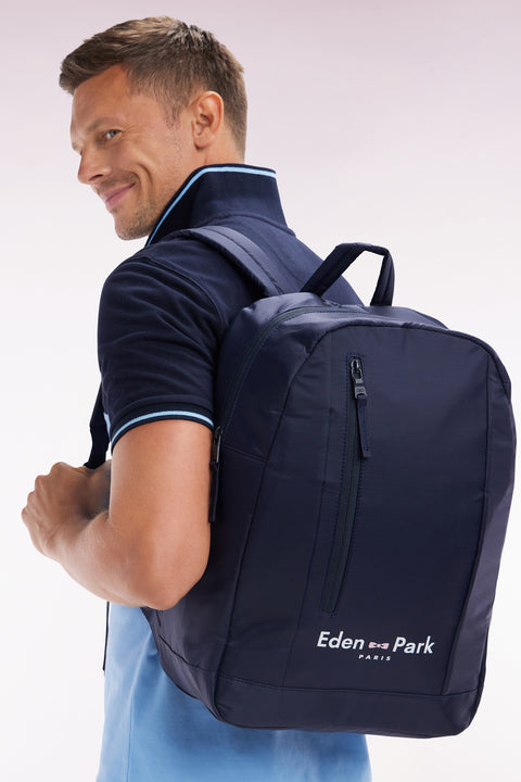 Sac à dos bleu marine logo Eden Park - Image 1