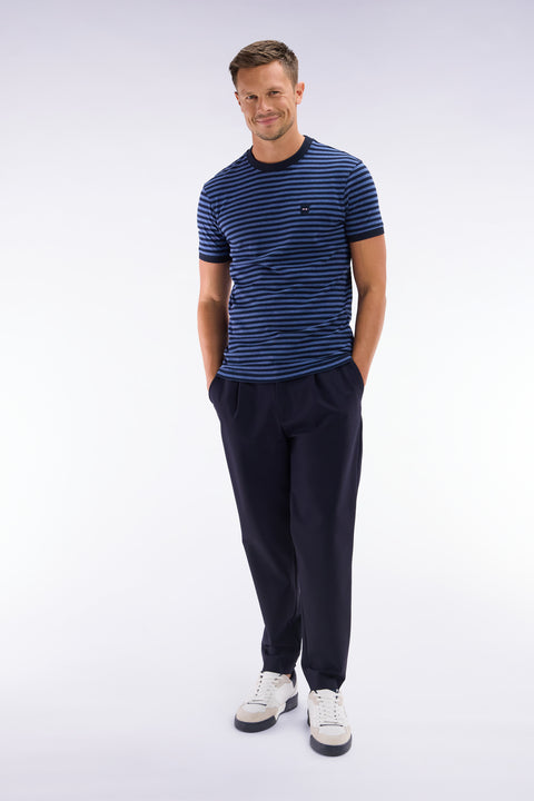 Navy elastic waistband pants - Image 3