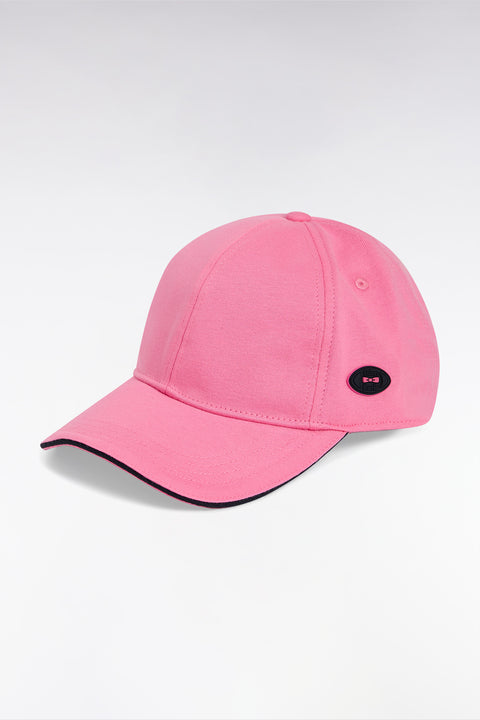 Pink cotton jersey cap - Image 2