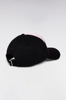 Casquette en coton noir et rose New Zealand