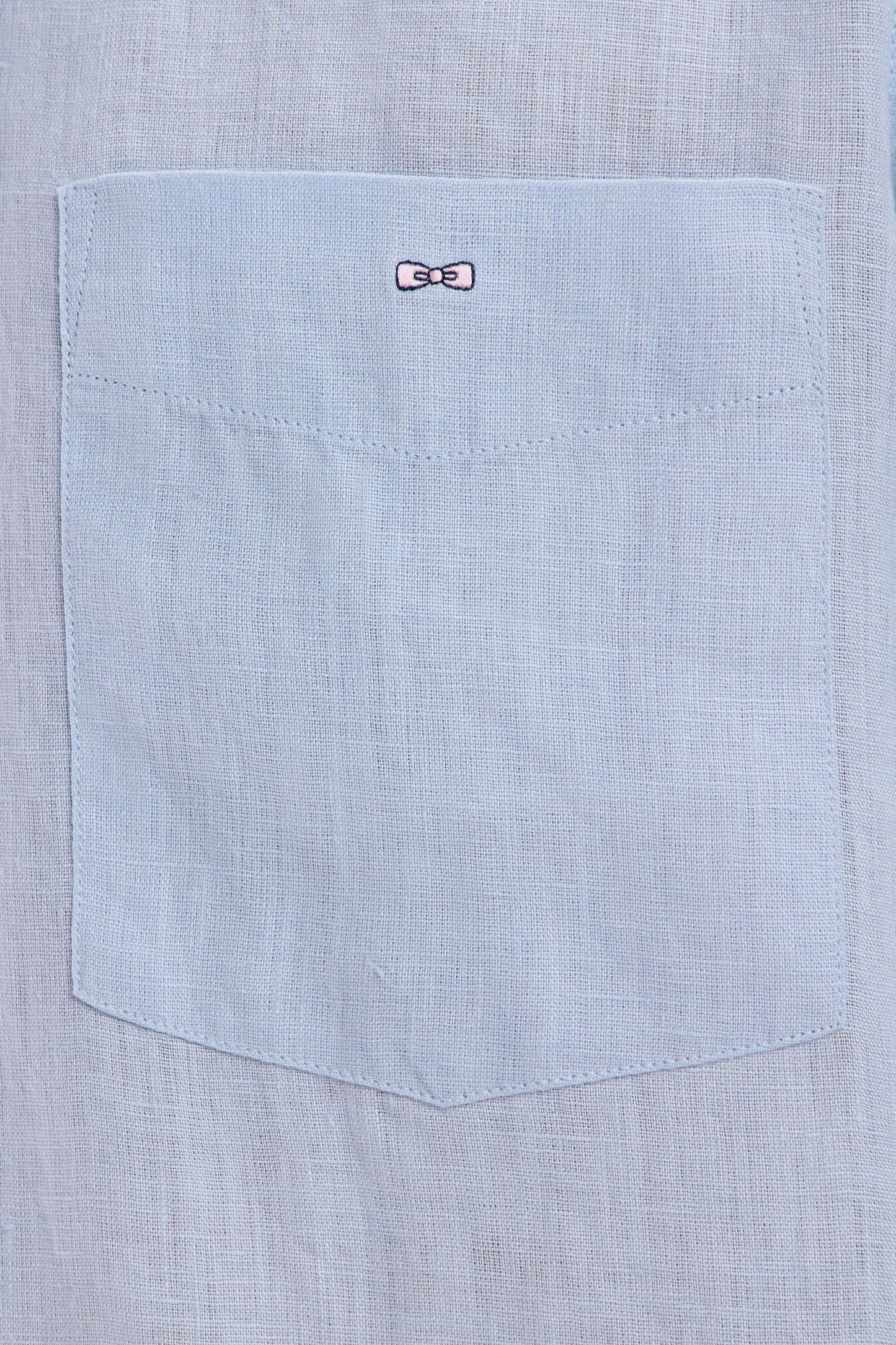 Straight-fit light grey linen shirt