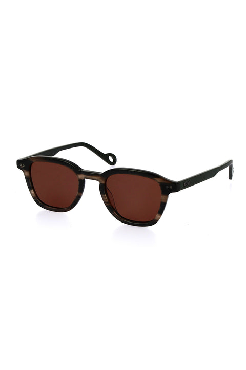 Lunettes de soleil XV de France en acétate écaille kaki - Image 1