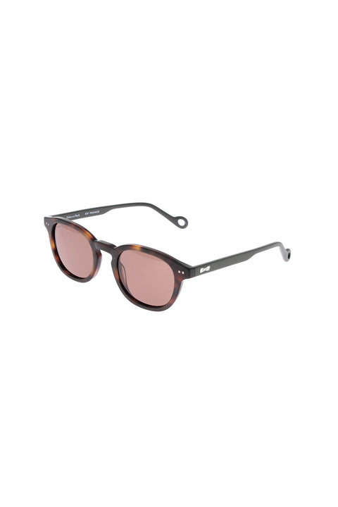 Lunette de soleil en acétate écaille marron et kaki XV de France - Image 1