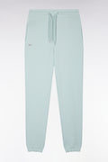 Short jogging en molleton coton vert d'eau coupe droite