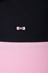 Straight-fit short-sleeved polo shirt in pink cotton piqué with jacquard collar