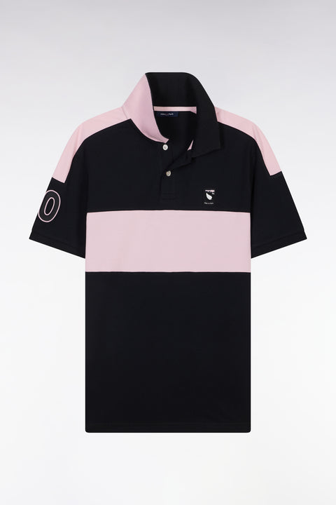 Polo à manches courtes New Zealand en coton noir coupe décontractée - Image 2