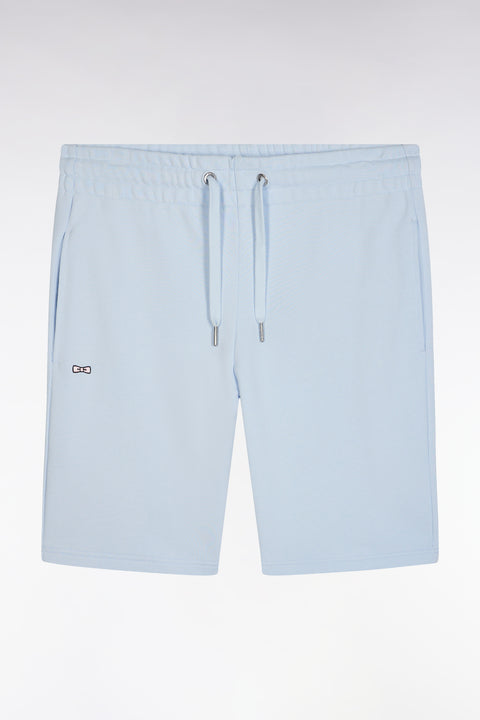 Short en molleton coton ciel coupe droite - Image 2