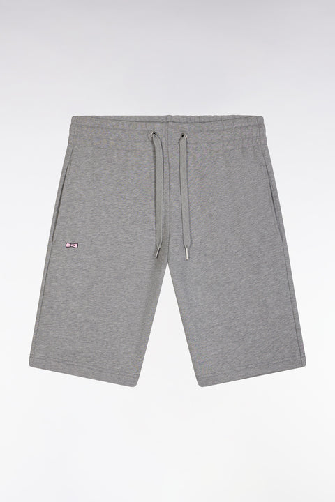 Short en molleton coton gris coupe droite - Image 2