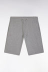Short en molleton coton gris coupe droite