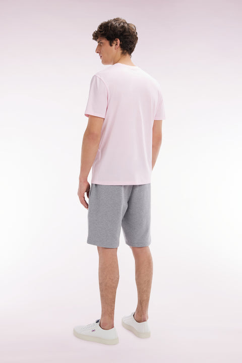 Short en molleton coton gris coupe droite - Image 3