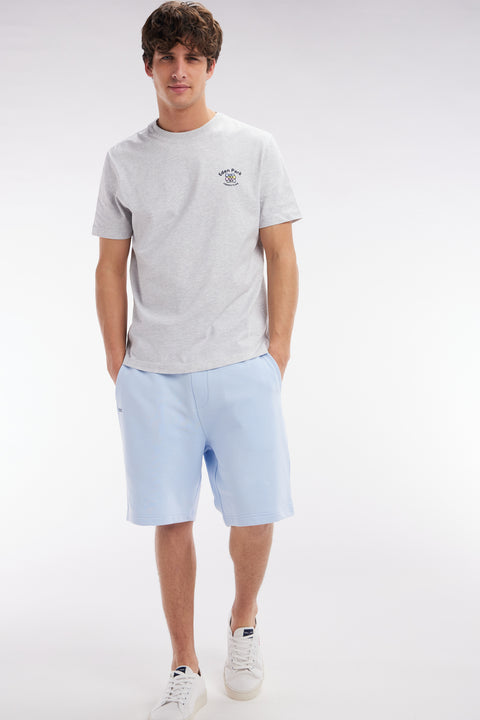 Short en molleton coton ciel coupe décontractée - Image 3