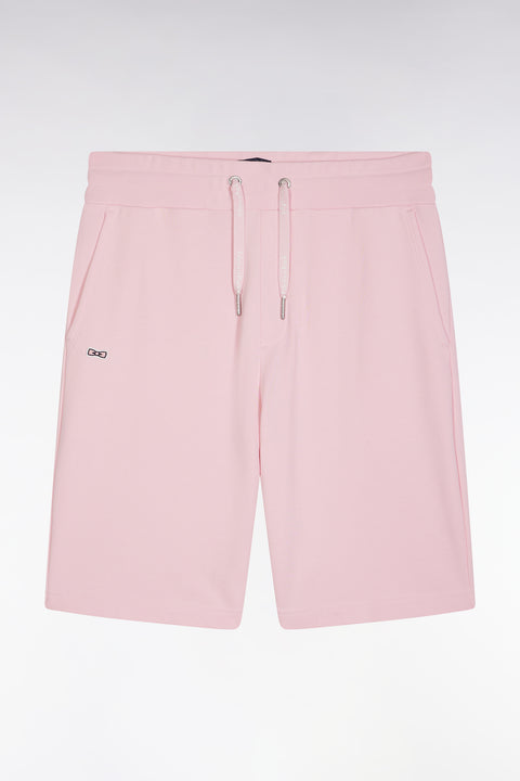 Short en molleton coton rose coupe décontractée - Image 2